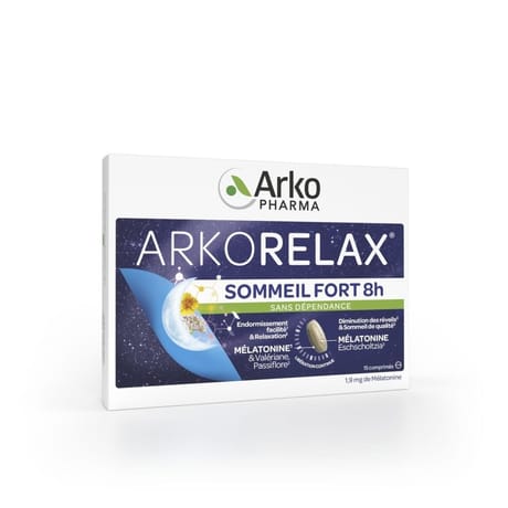 Arkorelax sommeil fort 8H comprimés x15