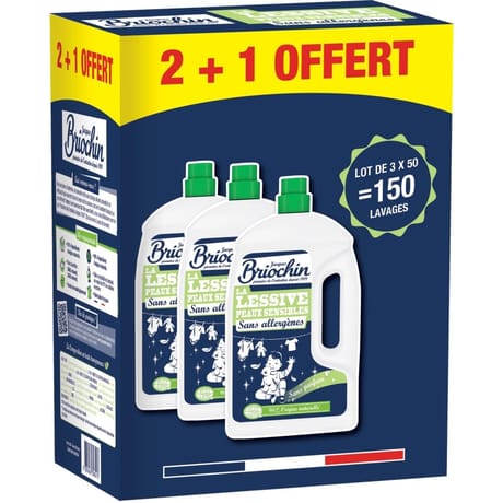 Briochin lessive peaux sensibles 2+1