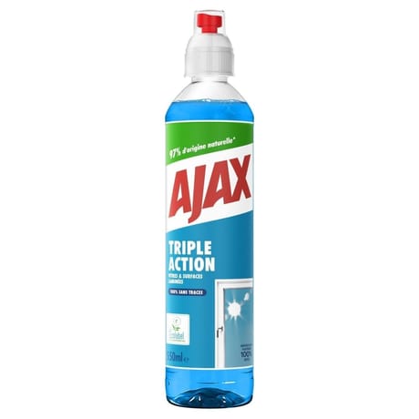 Ajax triple action nettoyant vitres vaporisateur 550ml