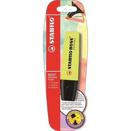 Stabilo surligneur boss original pastel - zeste de citron vert