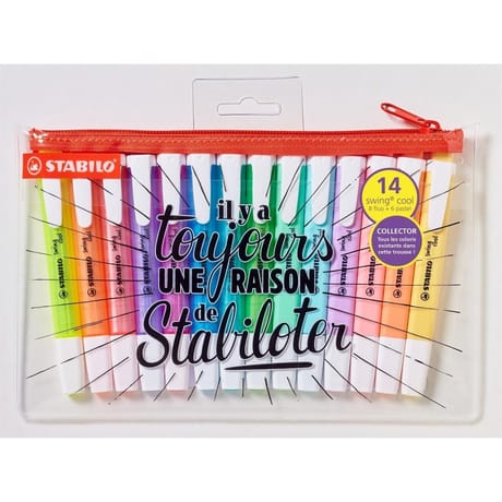 Trousse collector 14 stabilo swing cool - édition limitée