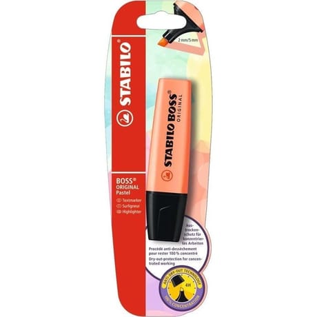 Stabilo surligneur boss original pastel - teint de pêche