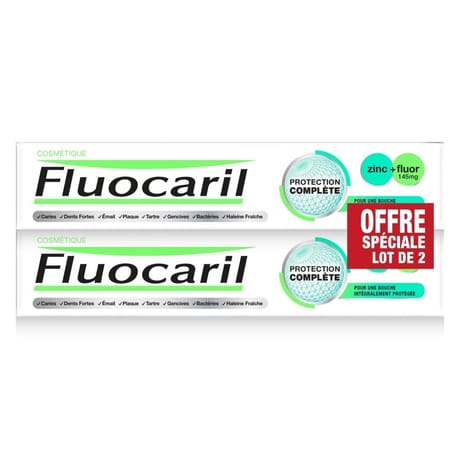 Fluocaril dentifrice protection complète 2x75 ml