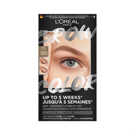 L'oréal paris brow color coloration sourcils semi-permanente 7.0 blond foncé