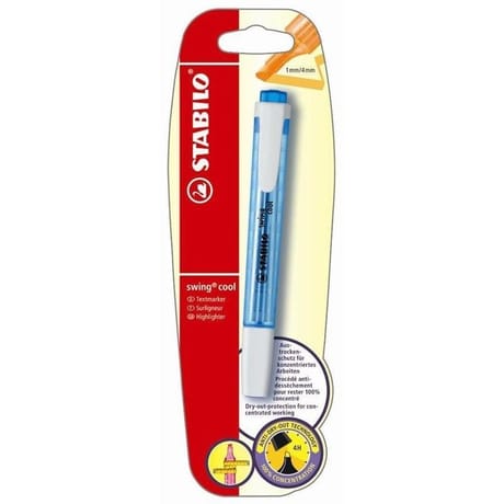 Stabilo surligneur swing cool bleu