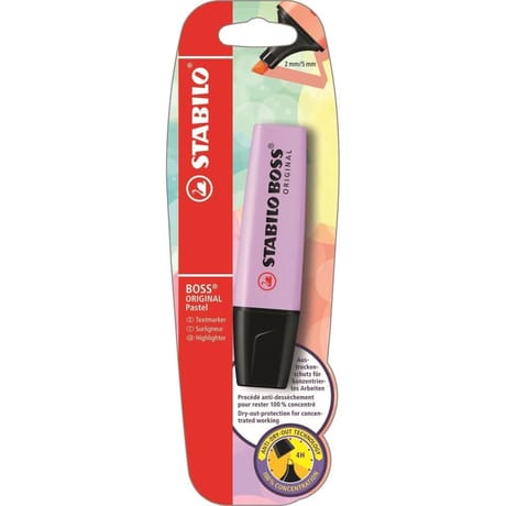Stabilo surligneur boss original pastel brume de lilas