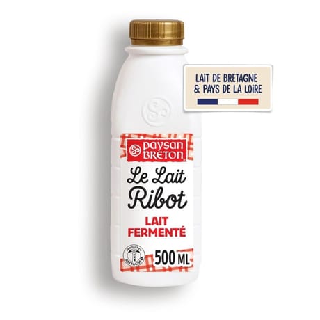 Paysan Breton Le lait ribot lait fermenté doux et onctueux 500ml