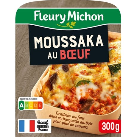 Fleury Michon moussaka boeuf & aubergines 300g