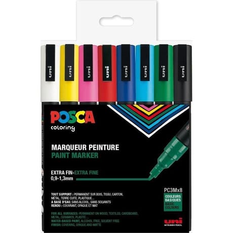 8 posca pointe fine