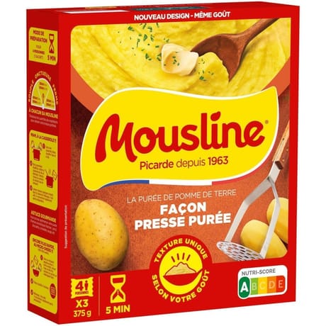 Mousline purée façon presse-purée format 3 personnes 375g