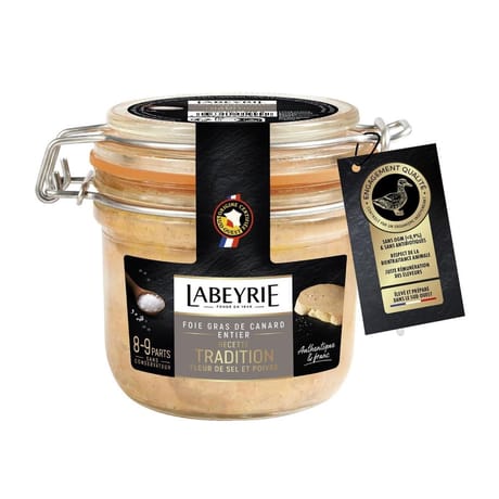 Labeyrie foie gras de canard entier du sud ouest bocal 270g tradition