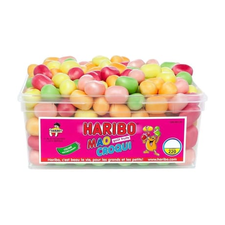 Haribo bonbons mao croqui happy chews fruit 1000g