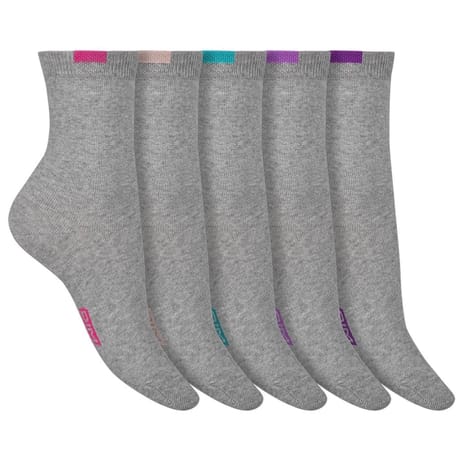 5 paires de mi chaussettes Dim GRIS CLAIRE 6IZ 37\41