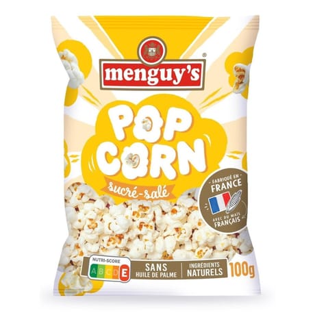 Menguy's pop corn eclate sucre et sale 100g