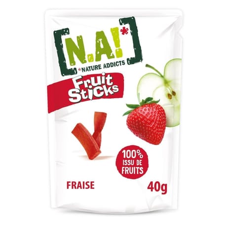 N.A! fruit stick fraise doypack de 40g