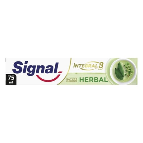Signal integral 8 dentifrice antibactérien nature elements herbal soin gencives thym 75ml