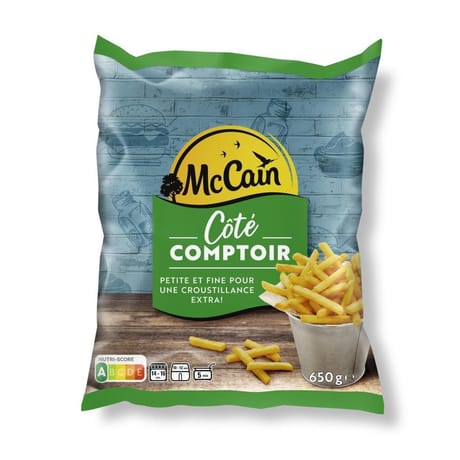 Mccain frites petites et fines côté comptoir 650g