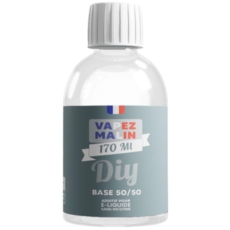 Base 50/50 170 ml (capacité 250ml) -Vapez Malin