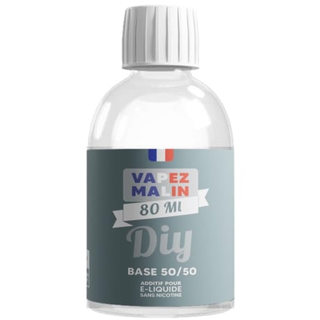 Base 50/50 80 ml (capacité 250ml) -Vapez Malin