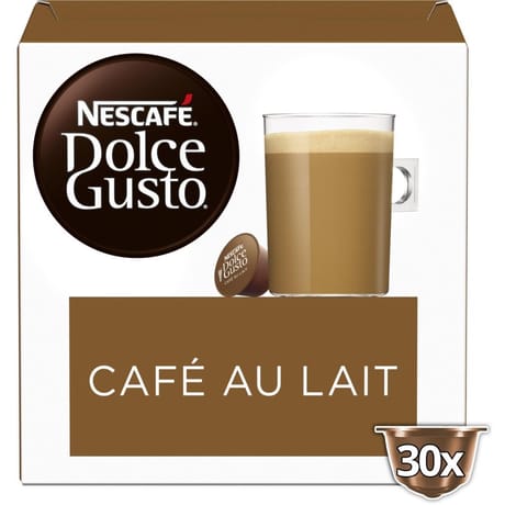 Dolce Gusto 30 capsules café au lait 300g