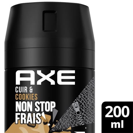Axe déodorant bodyspray Collision cuir & cookies 200ml