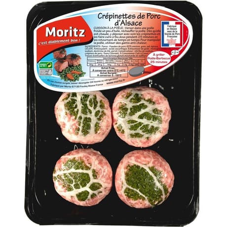 Crépinette de porc x4 440g Moritz
