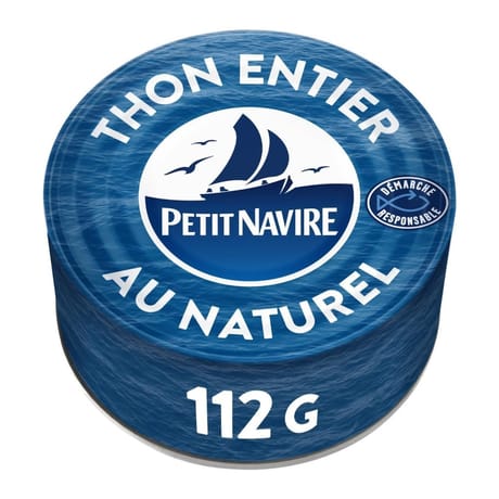 Petit navire thon naturel démarche responsable 112g