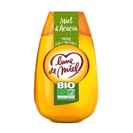 Lune de miel miel biologique acacia squeezer 500g