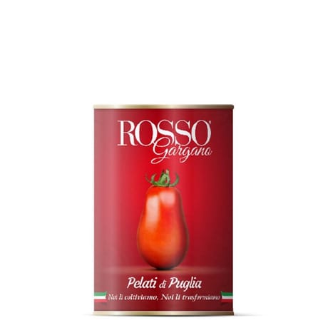 Rosso Gargano Tomates pelées entières des Pouilles 400g