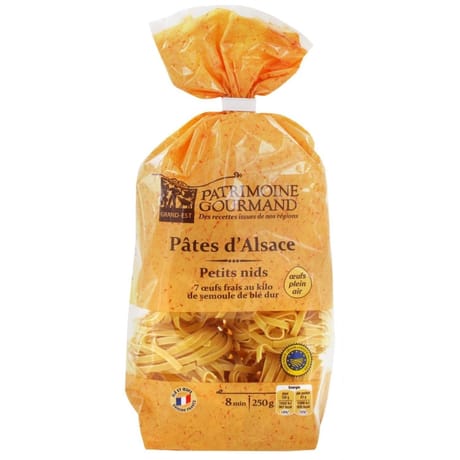 Patrimoine gourmand pâtes d'Alsace petits nids 250g