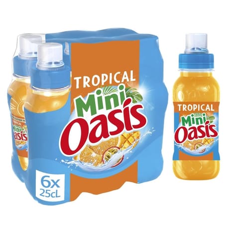 Oasis push pull tropical  6 x 25cl