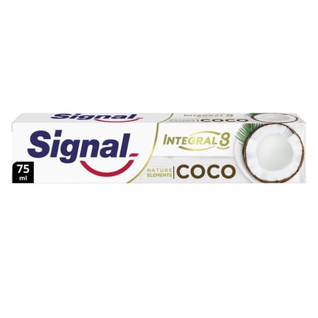 Signal integral dentifrice antibactérien nature element blancheur coco 75ml