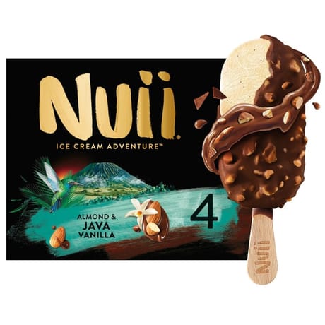 Nuii 4 bâtonnets almond & java vanille 268g