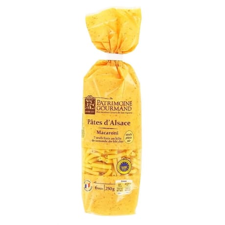 Patrimoine gourmand macaronis coupés 250g