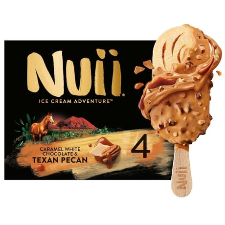 Nuii 4 bâtonnets caramel white chocolate & texan pécan 264g