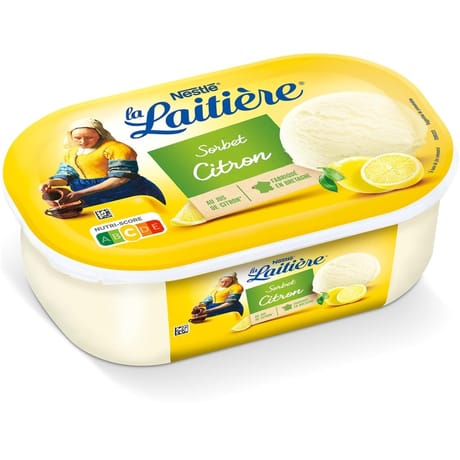 La Laitière bac sorbet citron 558g