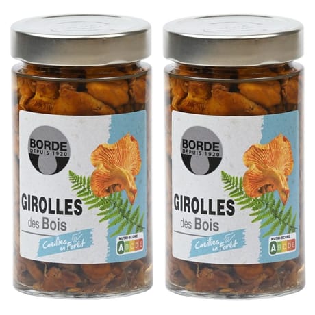 Borde lot de 2 bocaux girolles 345ml