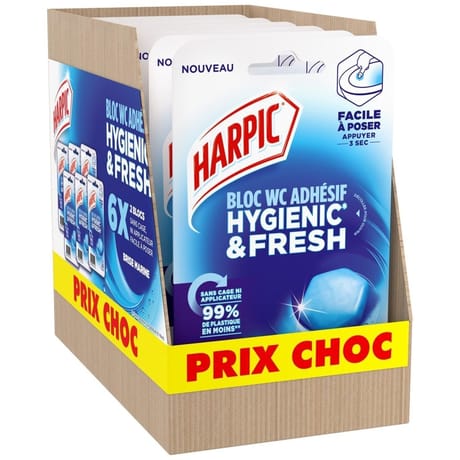 Harpic hygienic & fresh brise marine prix choc x6
