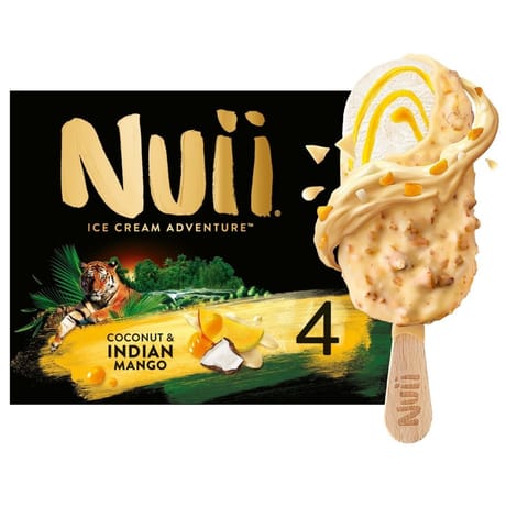 Nuii 4 bâtonnets coconut & indian mango 286g