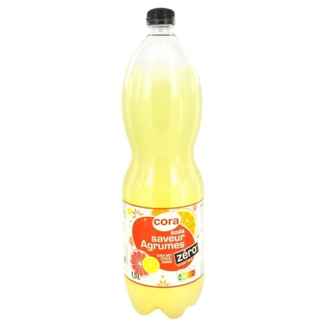 Cora soda saveur agrumes zéro 1.5l