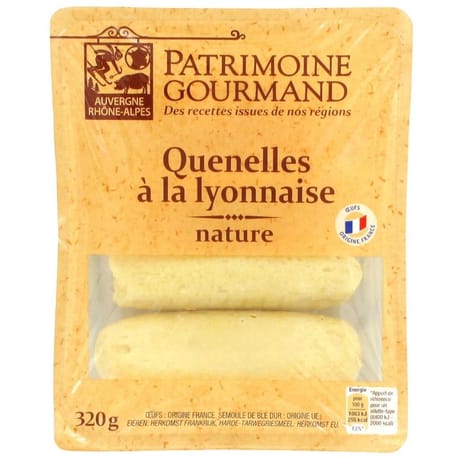 Patrimoine gourmand quenelles lyonnaises natures 4 x 80g