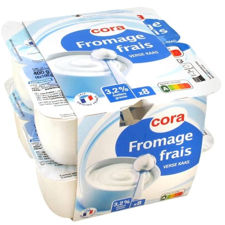 Cora fromage frais 3,2% MG 8 x 100g