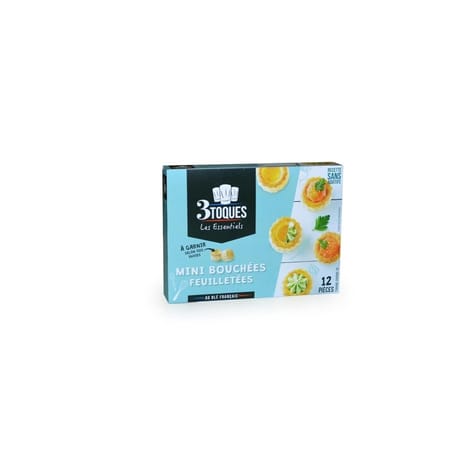 Les 3 Toques étui de 12 mini bouchées 66g