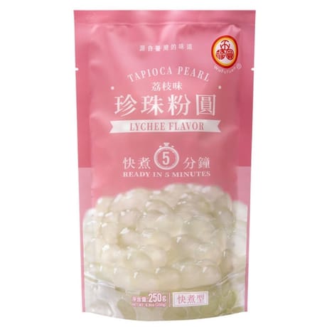 Psp perle de tapioca aromatisée au litchi wu fu yuan 250g