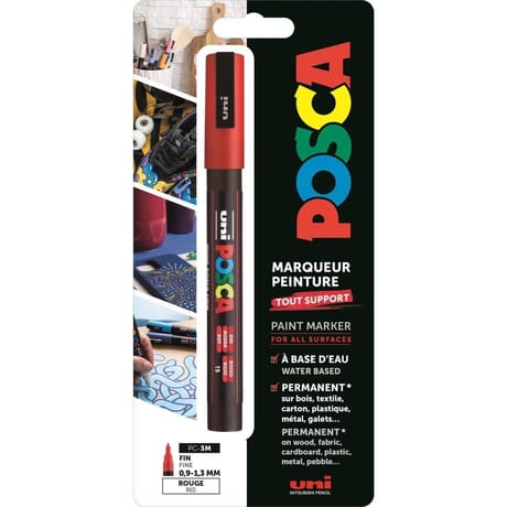 Posca pointe fine rouge