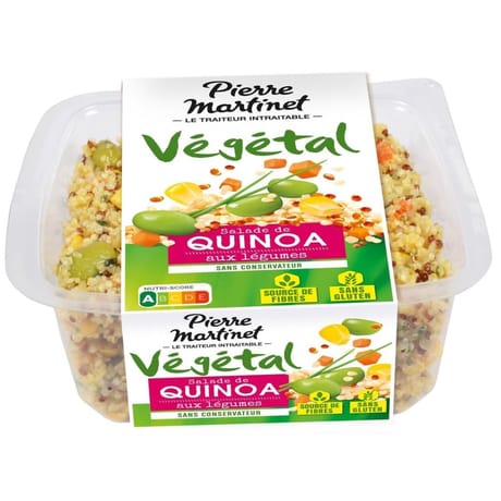 Pierre martinet salade de quinoa aux légumes sans gluten 250g