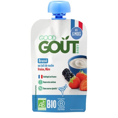 Good gout bio gourde brasse fraise mure 90g