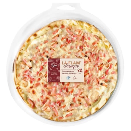 Flammekueche lardons oignons ronde (2x120g) 240g