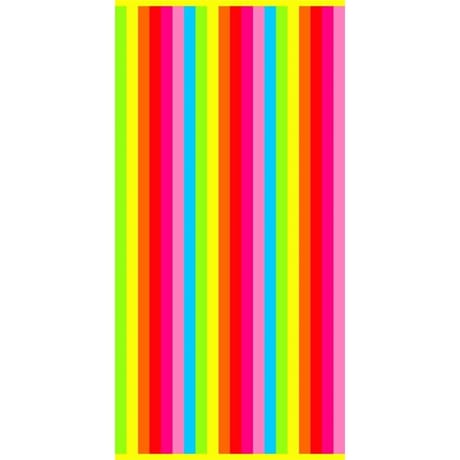 Drap de plage velours jacquard stripes sunny 75x150cm 400g/m