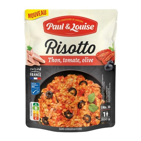 Paul & louise risotto thon, tomate et olive - 300g
